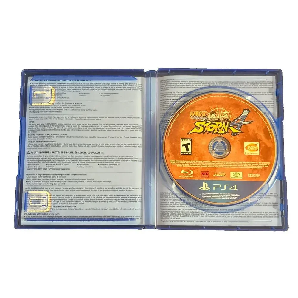 Naruto Shippuden Ultimate Ninja Storm 4 Sony PlayStation 4 2016 PS4 Tested Works